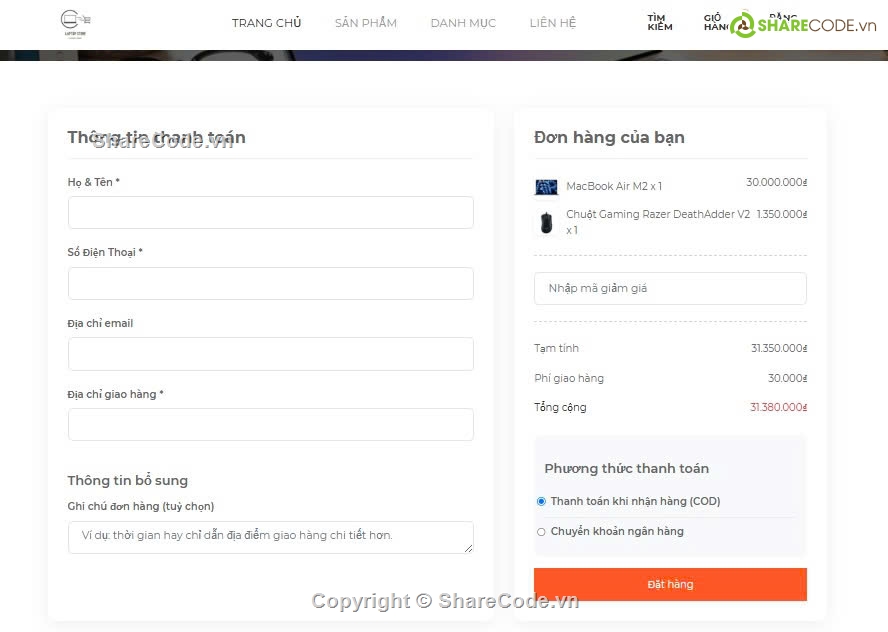 Code PHP,Website quản lý,Website bán hàng,quản lý cửa hàng
